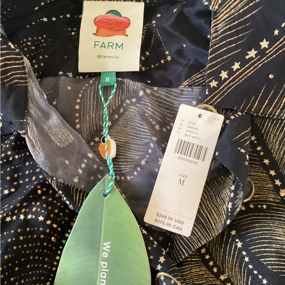 FARM Rio Black and Gold Patterned Top - Picture 4 of 4